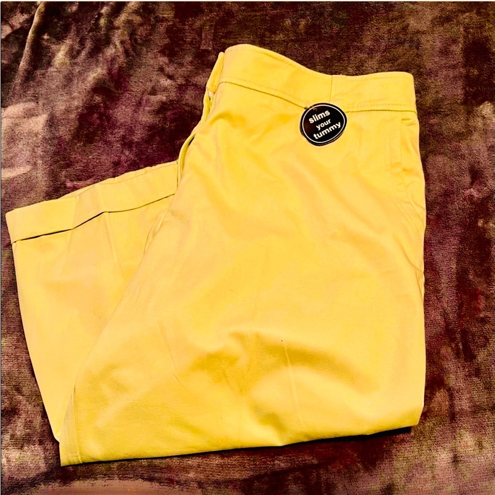 Tummy Control Capris lime green